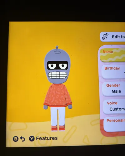Mii portrait of Bender