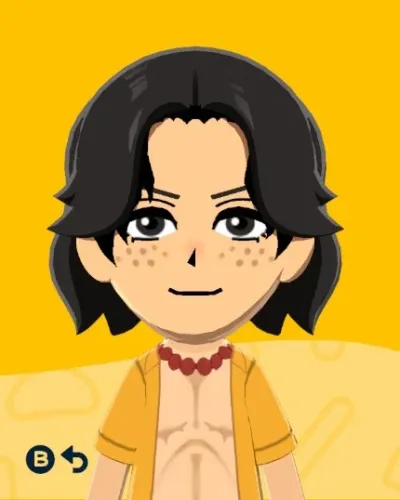 Mii portrait of Portgas D Ace