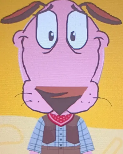 Mii-Porträt von Courage The Cowardly Dog