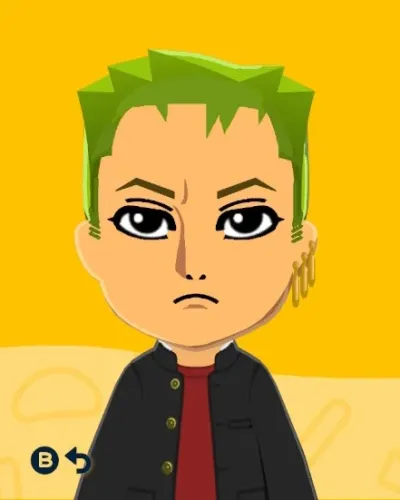 Mii portrait of Roronoa Zoro