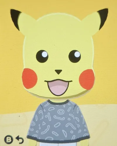 Mii portrait of Pikachu