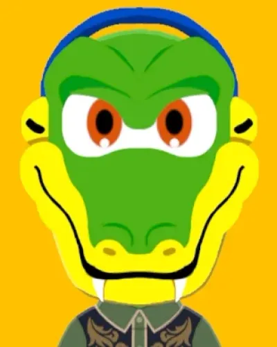 Mii-Porträt von Vector the crocodile