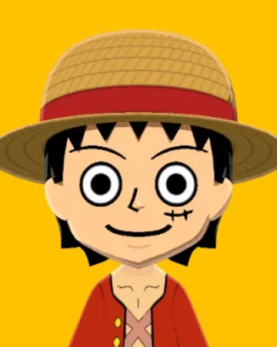 Mii-Porträt von Monkey D. Luffy