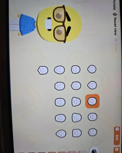 Mii-Porträt von Nerd emoji