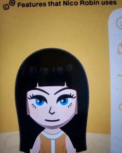 Mii-Porträt von Nico Robin