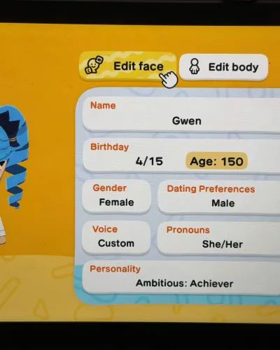 Mii-Porträt von Gwen