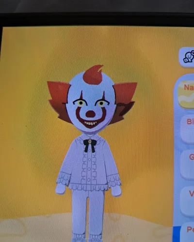 Mii portrait of Pennywise