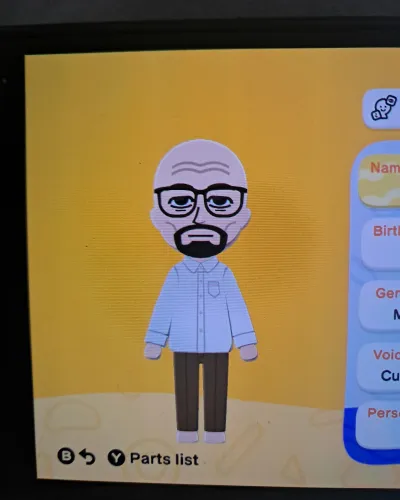 Mii portrait of Walter white