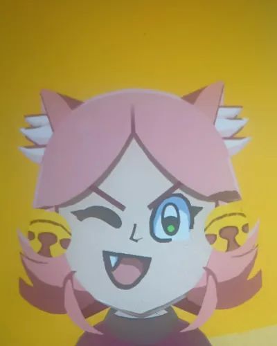 Mii-Porträt von Pink (Mad Mew Mew)