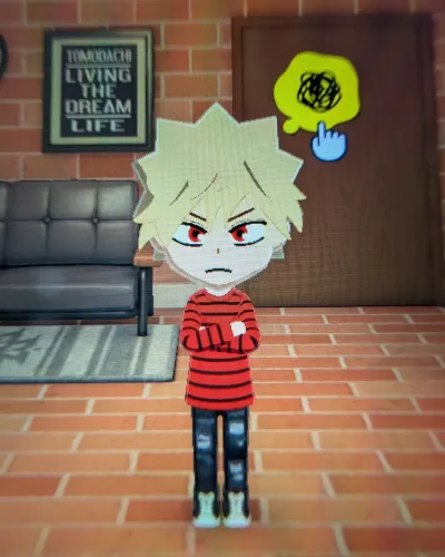 Mii-Porträt von Katsuki Bakugo