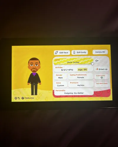 Mii-Porträt von Chris tucker
