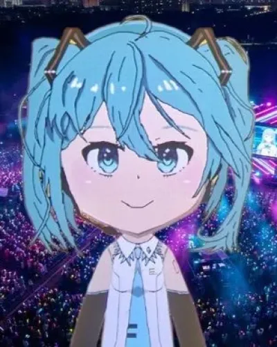 Mii-Porträt von Hatsune Miku     🎶🎵