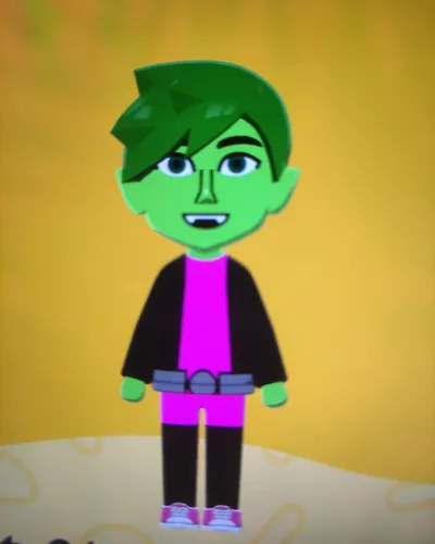 Mii portrait of Beast boy