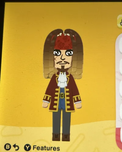 Mii-Porträt von Jack Sparrow💕