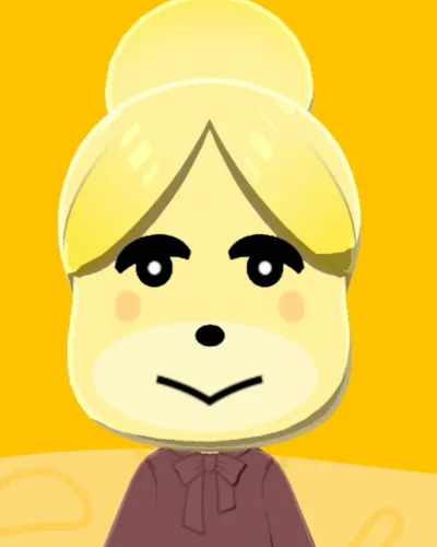 Mii portrait of Isabelle (Animal Crossing)