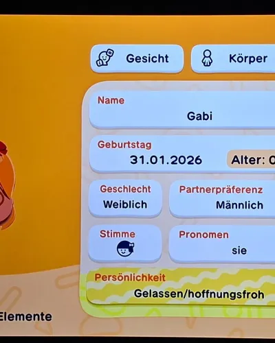 Mii-Porträt von Gabi