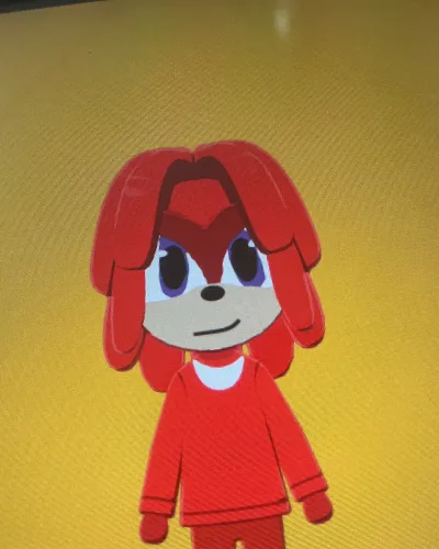Mii-Porträt von Knuckles The Echidna