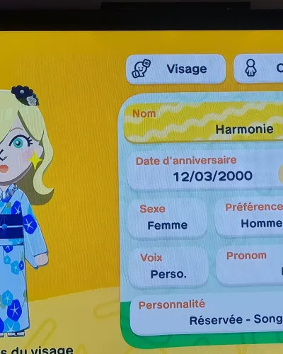 Mii portrait of Princess Rosalina