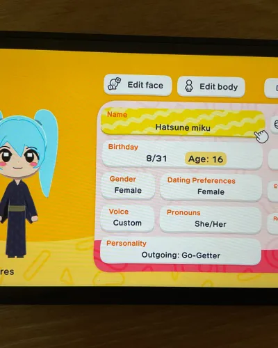 Mii-Porträt von Miku