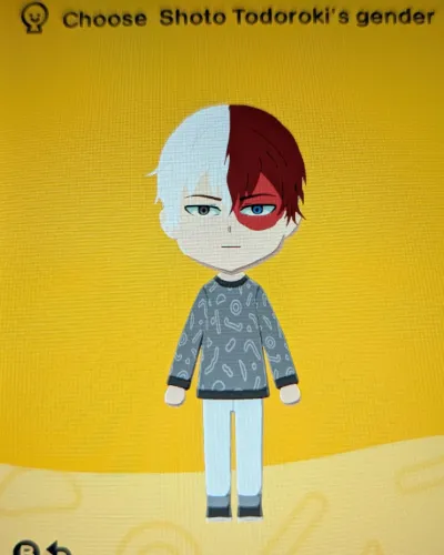 Mii-Porträt von Shoto Todoroki