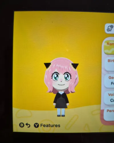 Mii portrait of Anya Forger