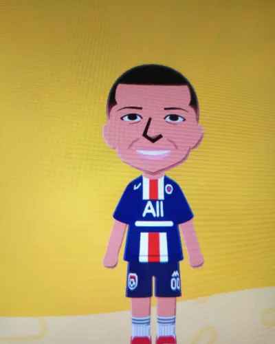 Mii-Porträt von Mbappé