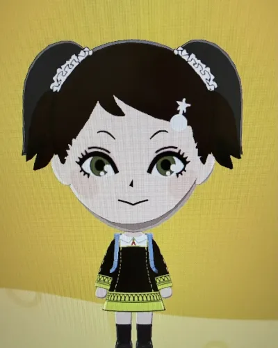 Mii-Porträt von Becky Blackbell