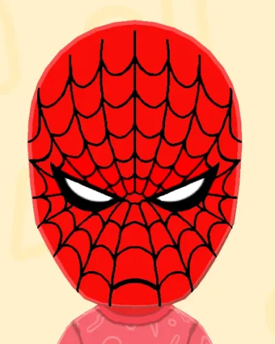 Mii portrait of Spider-Man