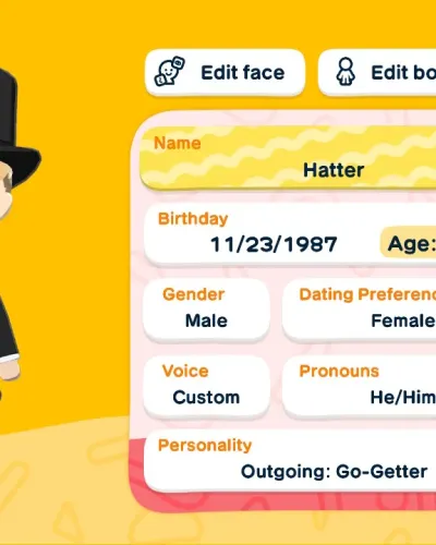 Mii-Porträt von Hatter