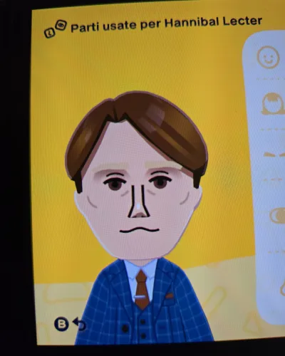 Mii-Porträt von Hannibal Lecter