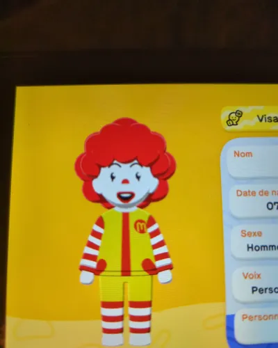 Mii-Porträt von Ronald McDonald