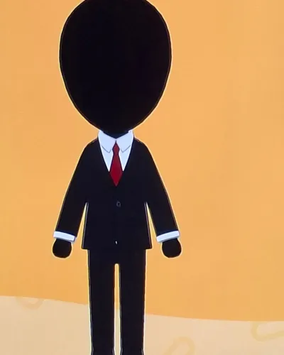 Mii portrait of Slender man