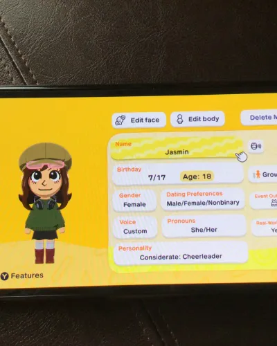 Mii-Porträt von Jasmin