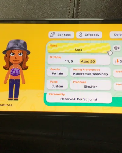 Mii-Porträt von Lara