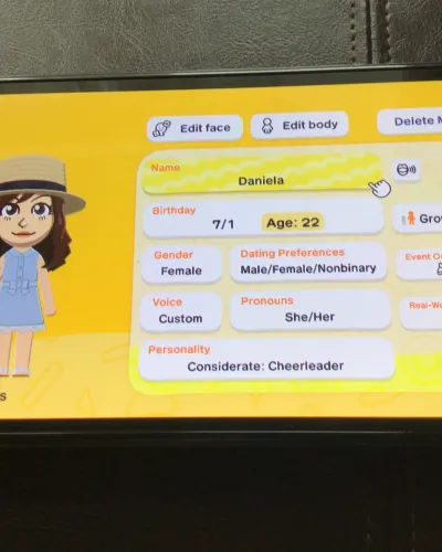 Mii-Porträt von Daniela