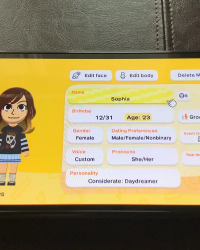Mii-Porträt von Sophia