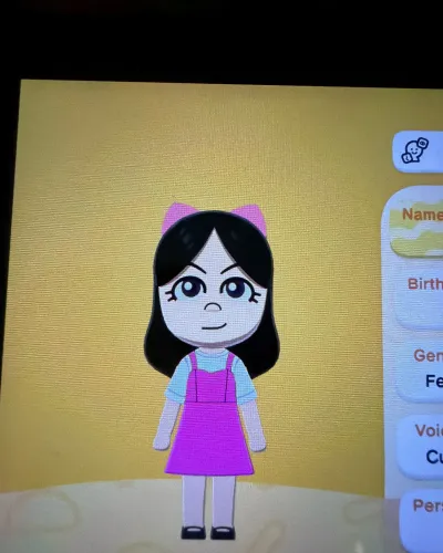 Mii-Porträt von Isabella