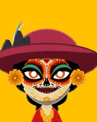 Mii-Porträt von Catrina La Muerte (book of life)