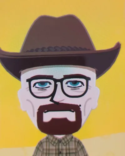 Mii-Porträt von Walter White (Heisenberg)