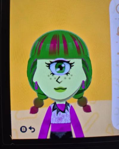 Mii portrait of Iris Clops
