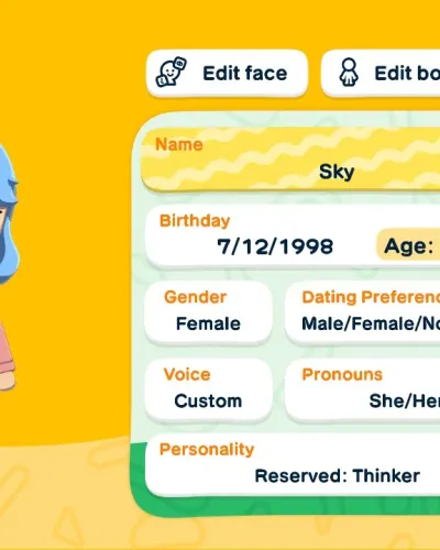 Mii-Porträt von Sky