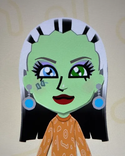 Mii-Porträt von Frankie Stein