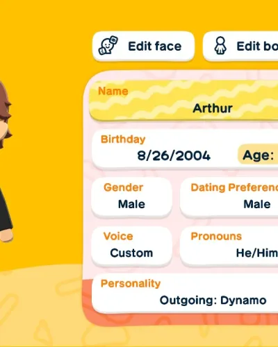 Mii-Porträt von Arthur