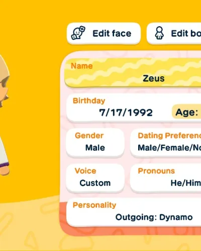 Mii-Porträt von Zeus