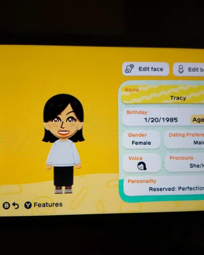 Mii portrait of Tracy