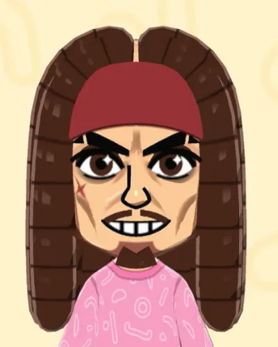 Mii-Porträt von Captain Jack Sparrow