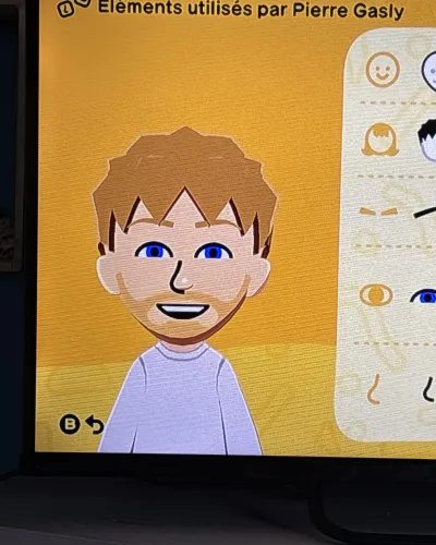 Mii-Porträt von Pierre Gasly