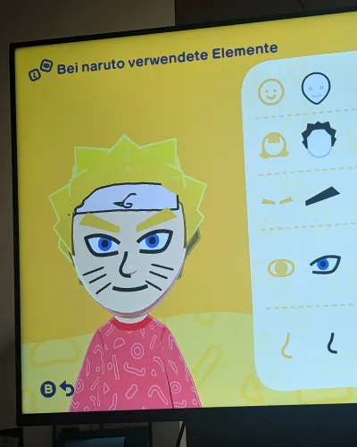 Mii-Porträt von Naruto