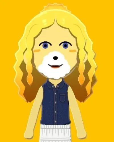 Mii portrait of Isabelle; Melinda (Animal Crossing)
