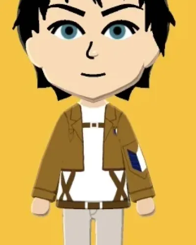 Mii-Porträt von Eren Yeager